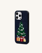 Christmas Tree Bling Phone Case - Black