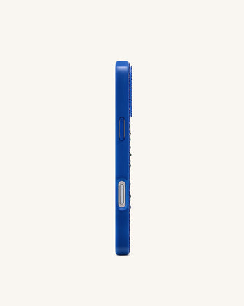 Holiday Wreath Bling Phone Case - Cobalt Blue
