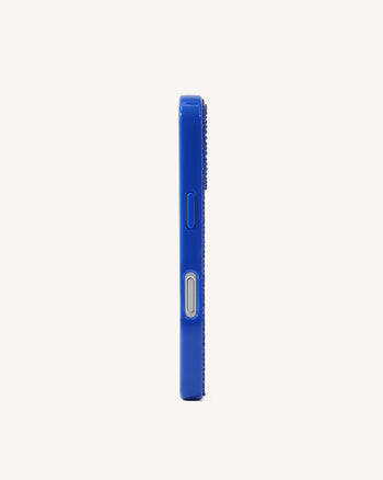 Rainbow Dog Artificial Crystal Phone Case - Blue