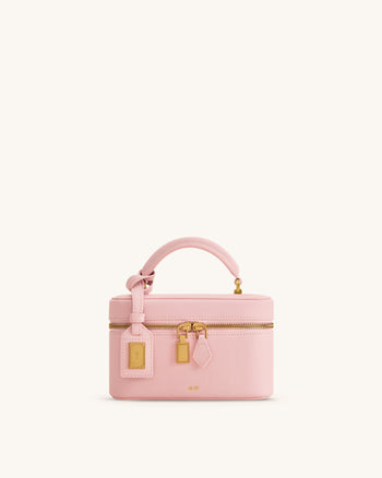 Cleo Box Shape Top Handle Bag - Pink