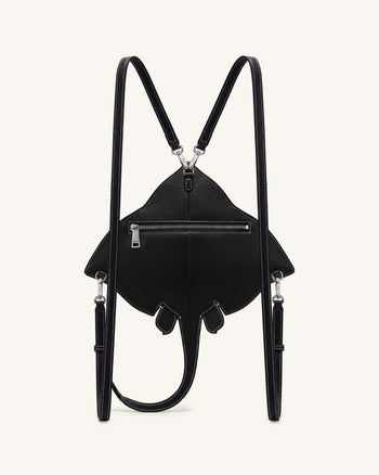 Odelle Manta Ray Crossbody Bag - Black