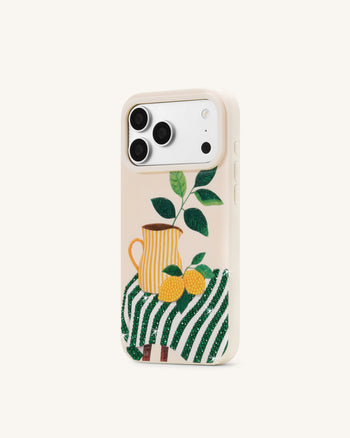 Lemon Pitcher Art Phone Case - Green
