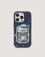 Coffee Tin Artificial Crystal Phone Case - Blue