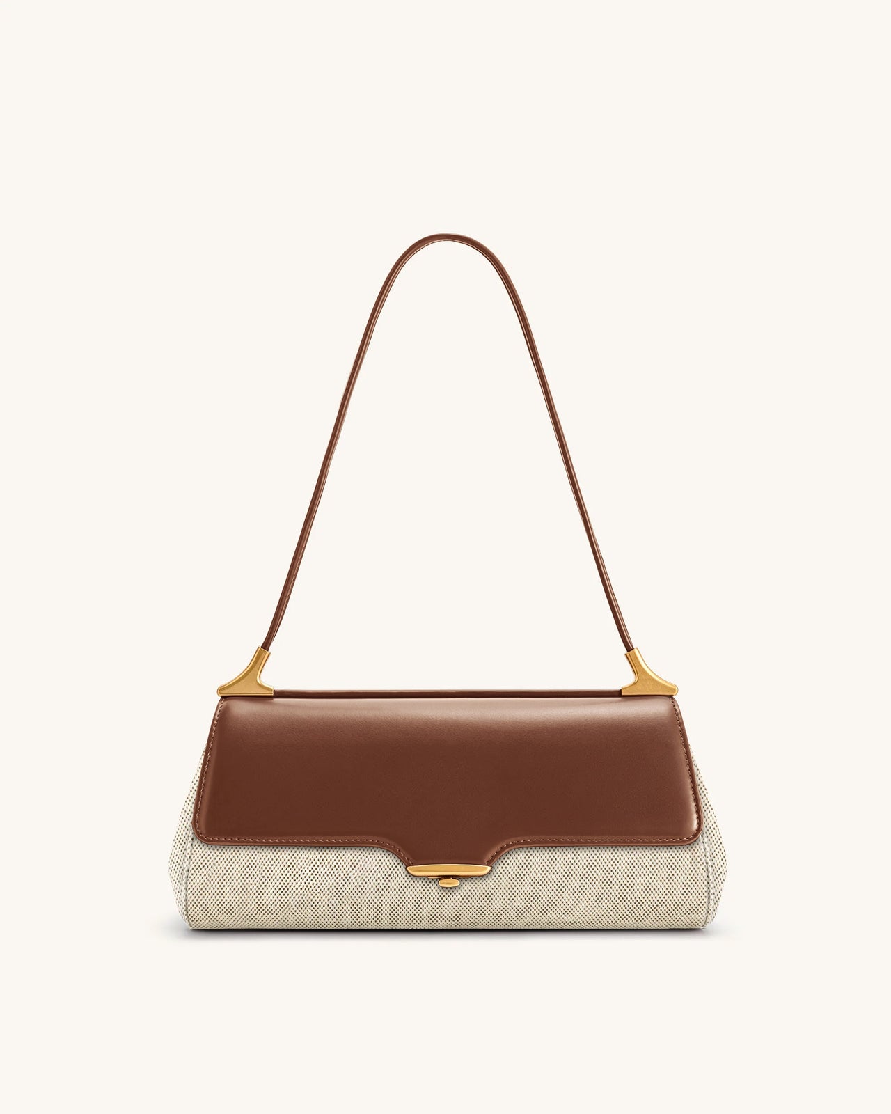 Eloise Shoulder Bag - Brown Canvas