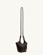 Ines Padlock Tote Bag - Dark Brown