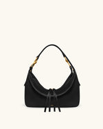 Selia Soft-Grain Crossbody Bag - Black