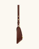 Diana Ring Flap Saddle Bag - Brown