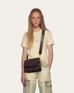 Mini Flap Bag - Brown Croc