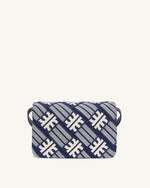 FEI Maze Jacquard Knit Cossbody Bag - Navy