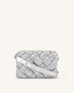 Maze Crossbody Bag - Silver