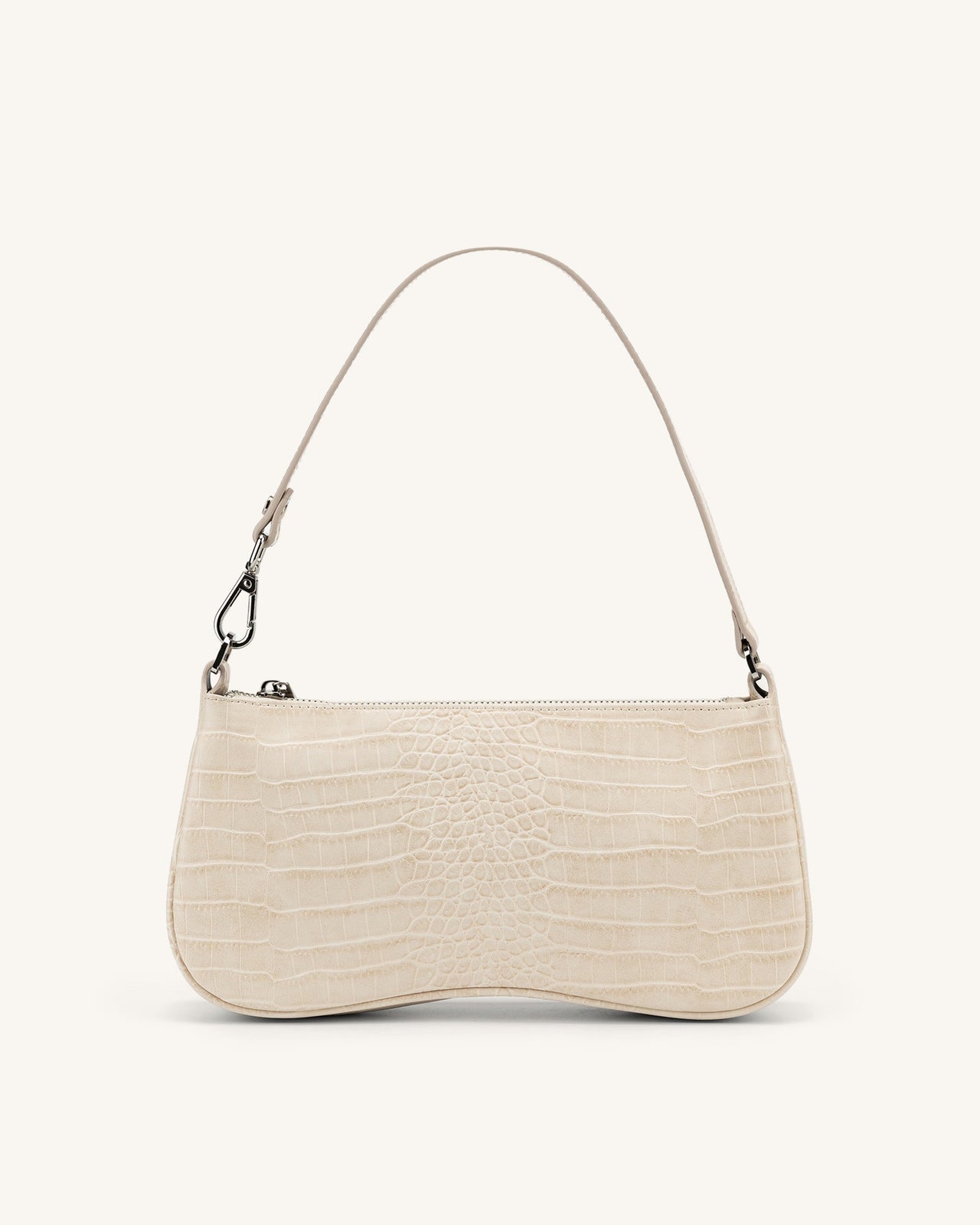 Eva Shoulder Bag - Ivory Croc