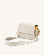 Mini Flap Bag - Ivory Lizard