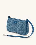 Eva Shoulder Bag - Blue Denim Weave