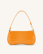 Eva Shoulder Bag - Apricot Yellow Croc