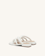 Jada Flat Mule - White