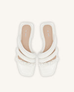 Jada Flat Mule - White