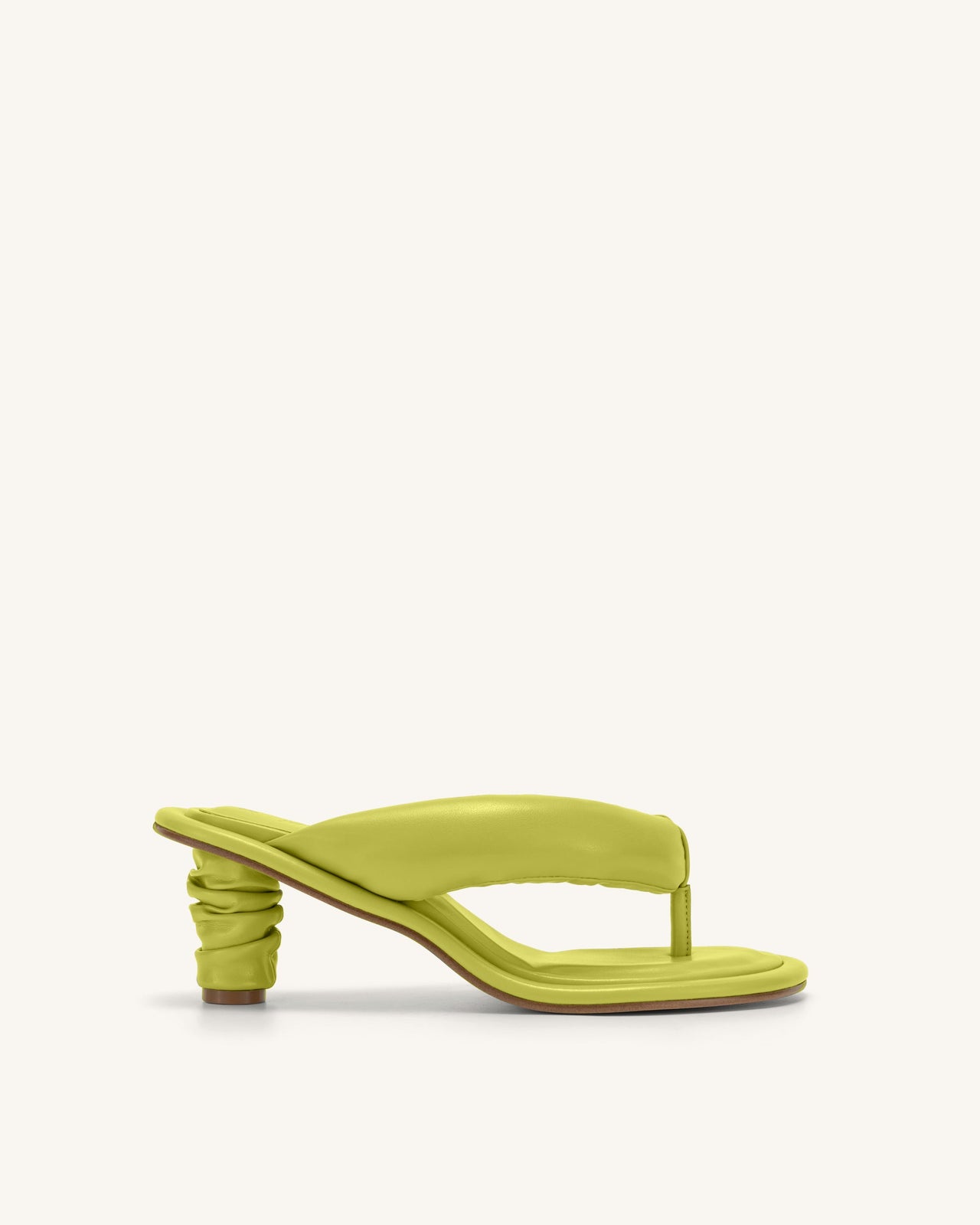 Talia Puffed Sandal - Lime Green