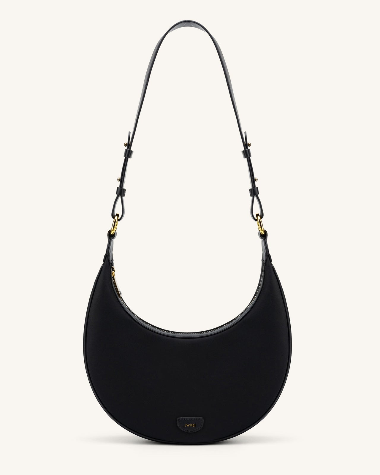 Carly Nylon Saddle Bag - Black