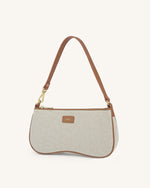 Eva Shoulder Bag - Beige Canvas