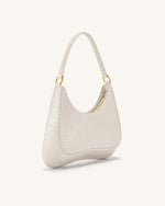 Ruby Shoulder Bag - White Croc