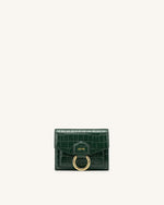 Stella Wallet - Dark Green Croc