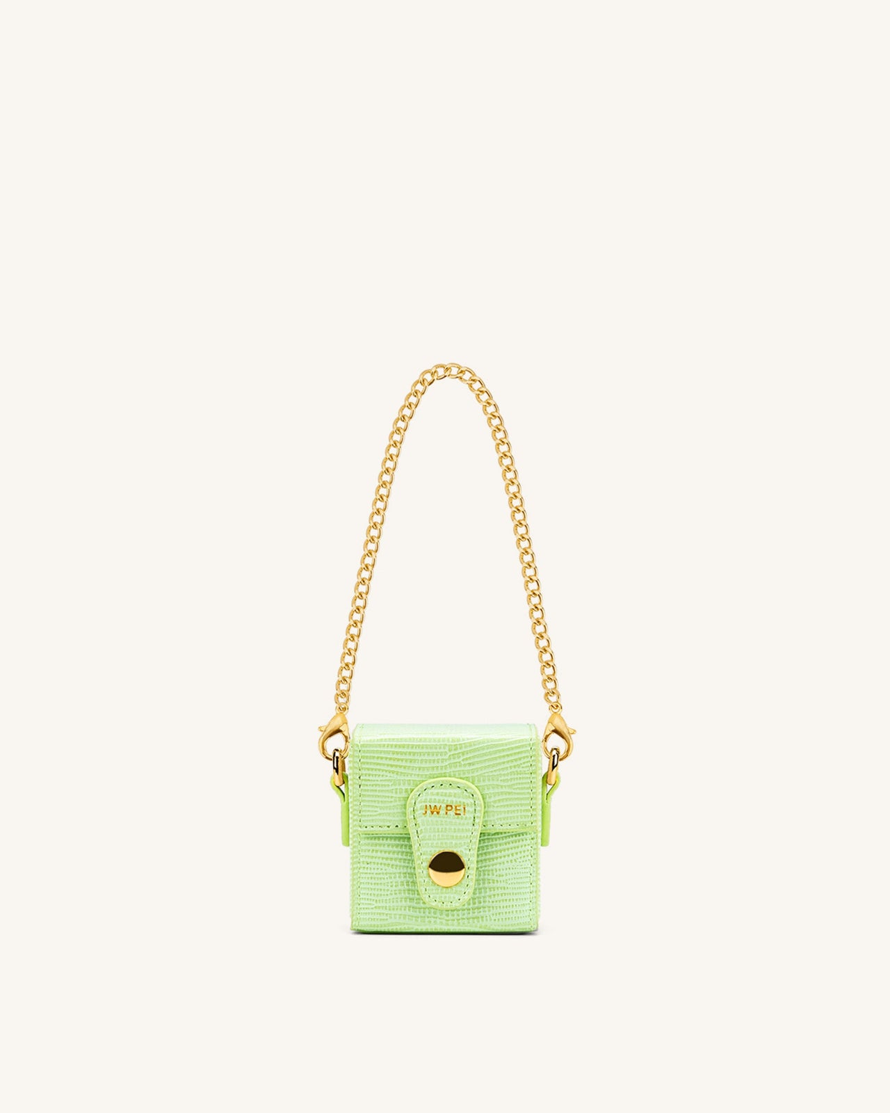 Square Mini Box - Lime Green Lizard