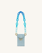 Mya Gradient Acrylic Chain Strap - Blue