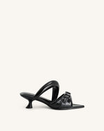 Sara Studded Mule - Black