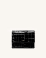 Mini Flap Bag - Black Croc