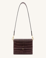 Mini Flap Bag - Brown Croc