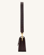 Mini Flap Bag - Brown Croc